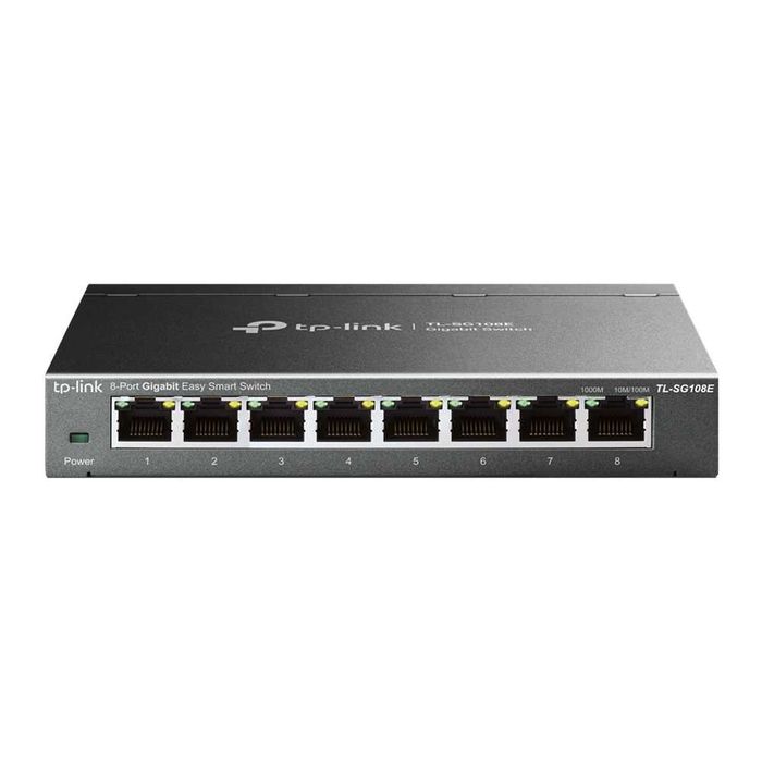 Продавам 2 броя употребяван -като нов Switch TP-Link TL-SG108E Easy Smart TL-SG108E