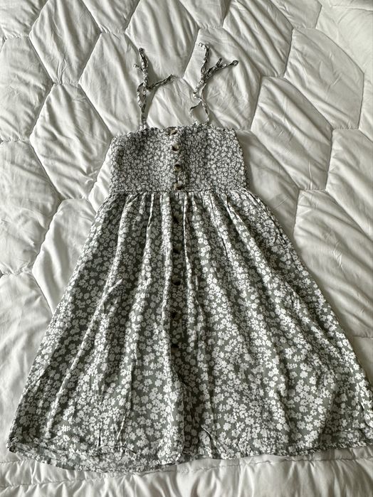 Зелено-бяла рокля Only