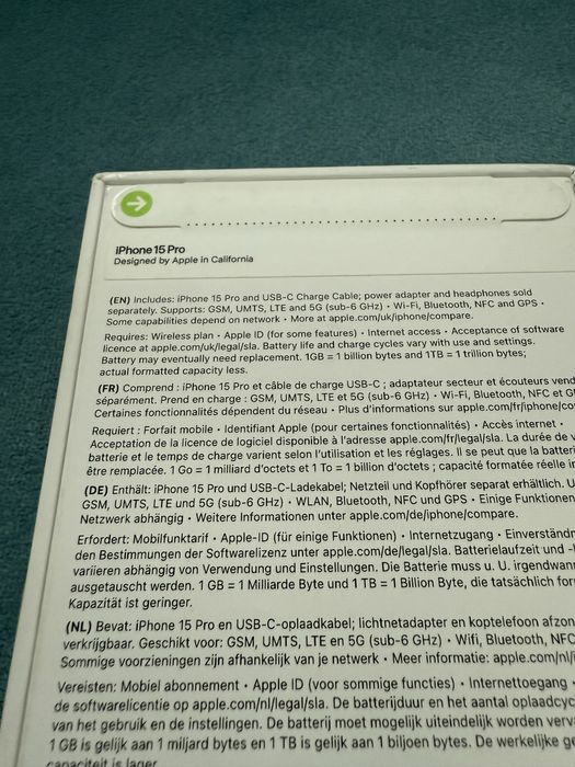 iPhone 15 Pro, 128GB,White Titanium,SIGILAT