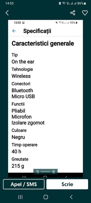 Căști audio Beats Solo 3,Black