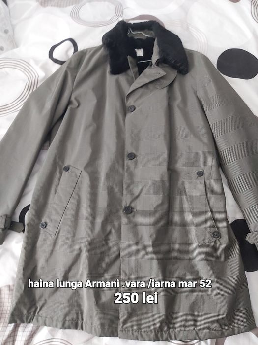 Haina lunga Armani .120 Euro Cu mesada detașabilă.