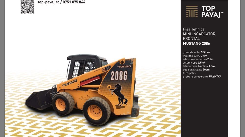 Închiriez buldoexcavator 2500/zi 8 ore