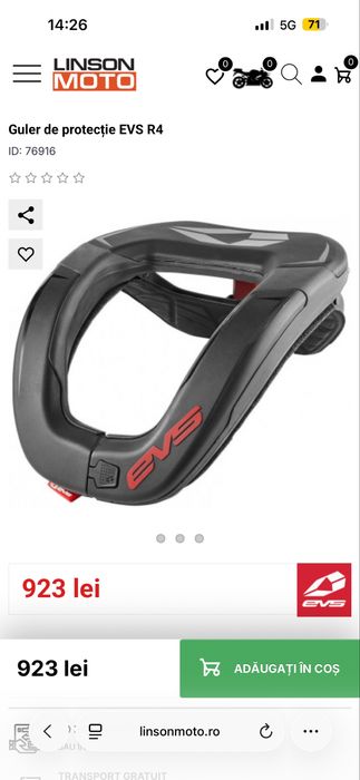 Guler cervicala ENDURO , protectie gat
