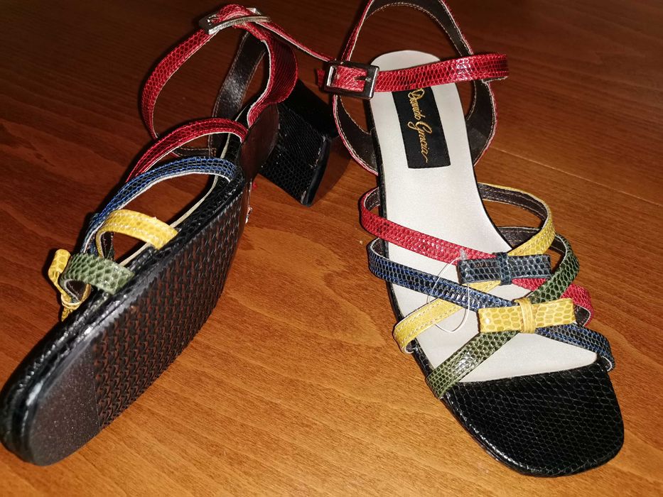 Дизайнерски  многоцветни от змийска кожа Davido Gracia