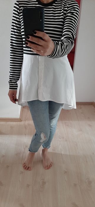 Bluza-camasa /tricou in dungi S