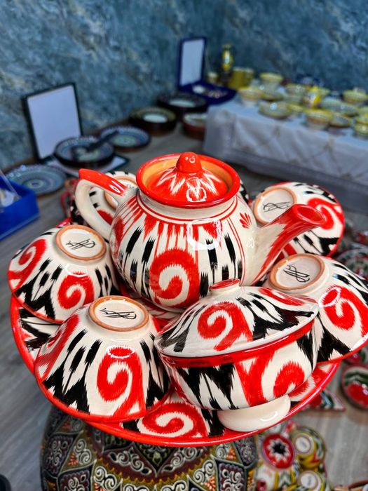 Миллий сопол буюмлар сервис,лаган,вазалар