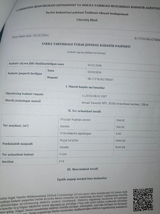 Турар жой ховли сотилади срочна