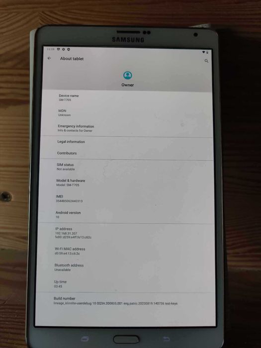 Samsung Galaxy Tab S 8.4 LTE (SM-T705) , бял