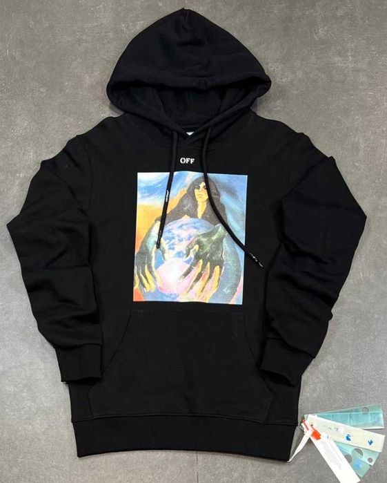 Мъжка горница суитчър в черно OFF-WHITE нова с етикети.