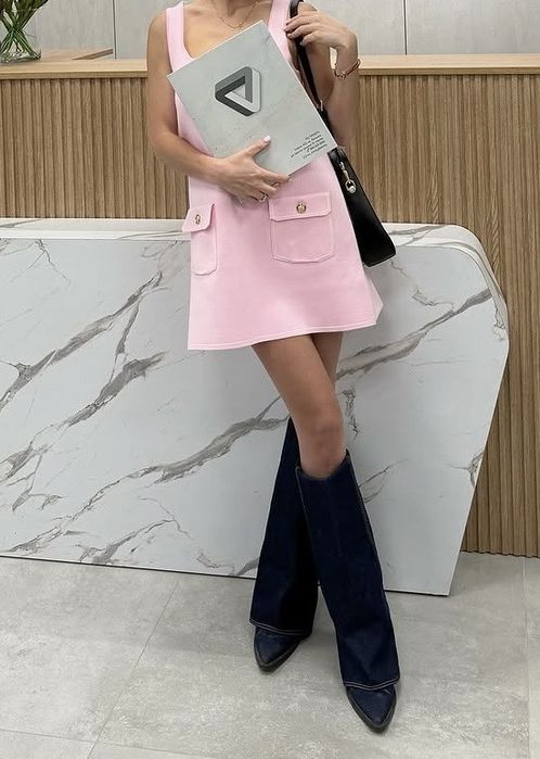 Бебешко розова рокля на Zara