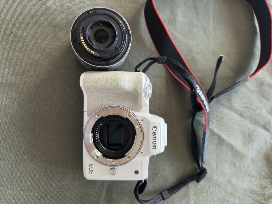 Canon EOS M50 Mark II White + EF-M 15-45mm IS STM + чанта