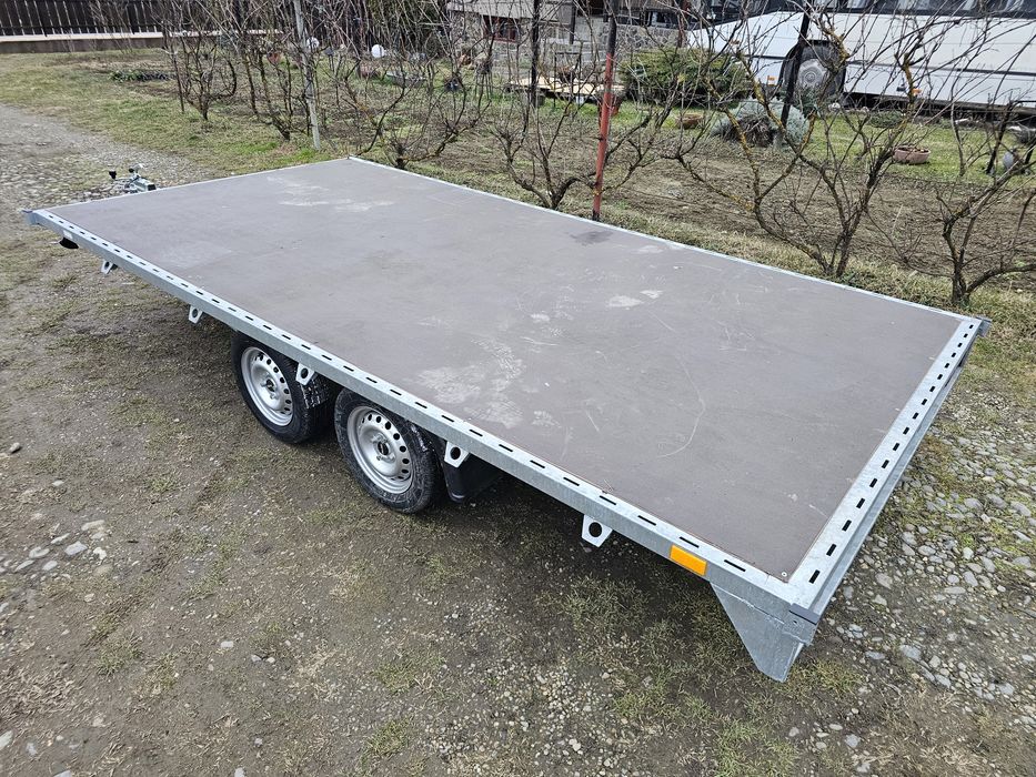 Remorca 2 axe 750kg Platforma 4.1m x 2.1 m