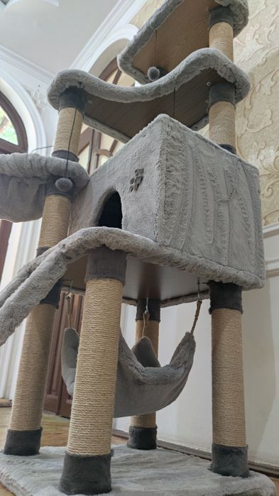 Дом для кошек. Игровой комплекс. Вип домик большой для котов и кошек