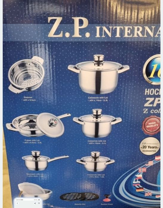 Set de oale din inox nou- 16 piese