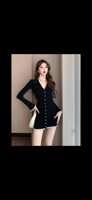 Продам черное мини платье