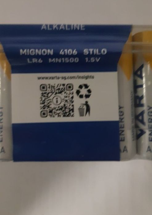 Baterie varta de 1.5v