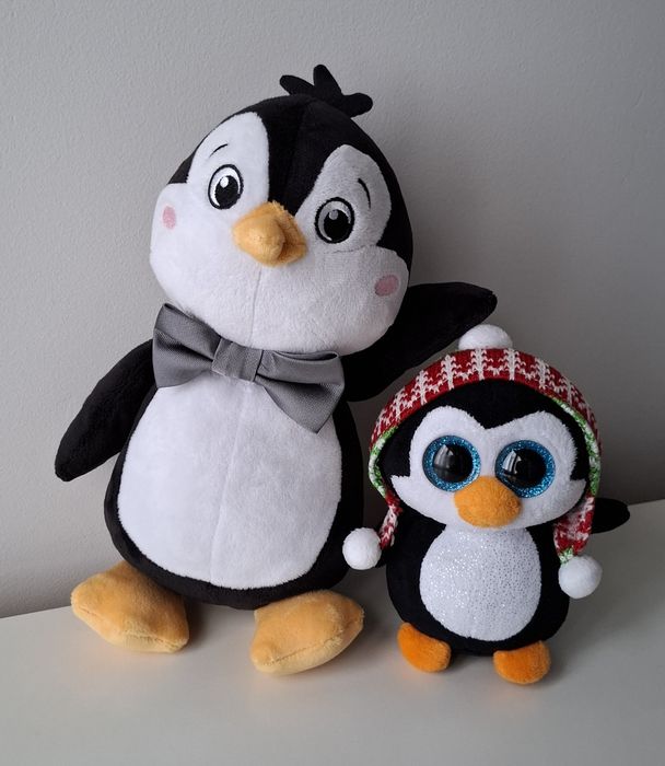 Set pinguini de pluş tata şi copilul Lupilu Ty