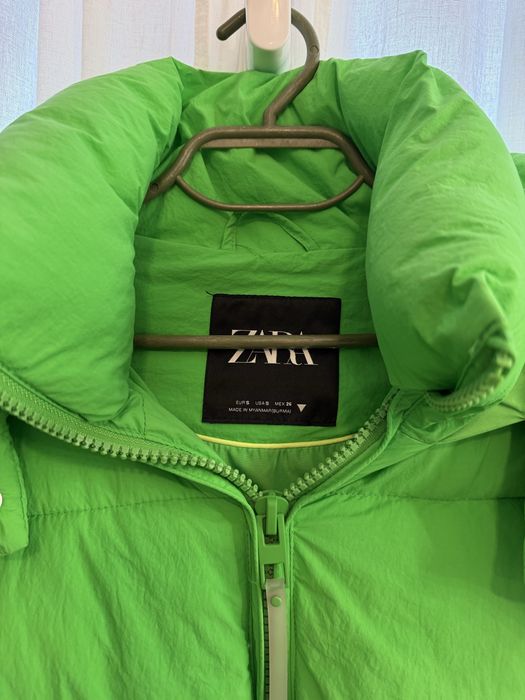 Зелено, зимно яке - Zara