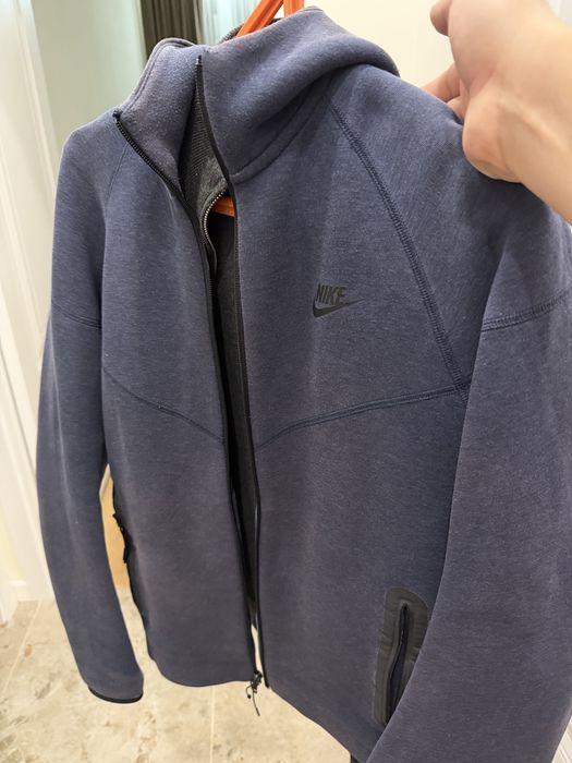 Nike кофта синия  nike tech fleece