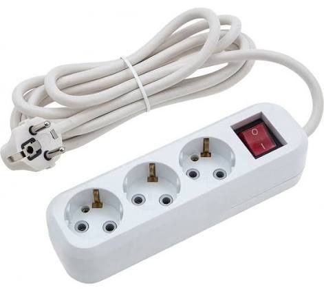 Удлинитель 7 метров белый цвет