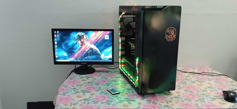 PC i5 7500 8g DD4 RX 580 8GB 256bit ssd+hard calculator unitate gaming