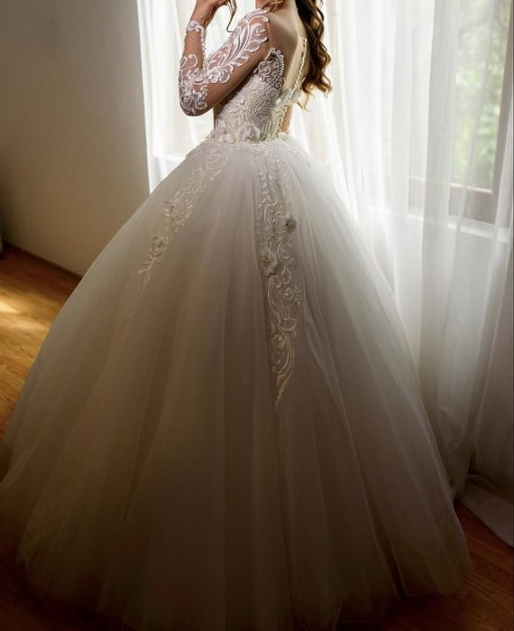 Rochie de mireasă, stil prințesă, XS