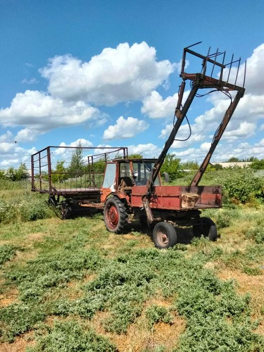 Трактор Т16, кун, мех лопата, телега