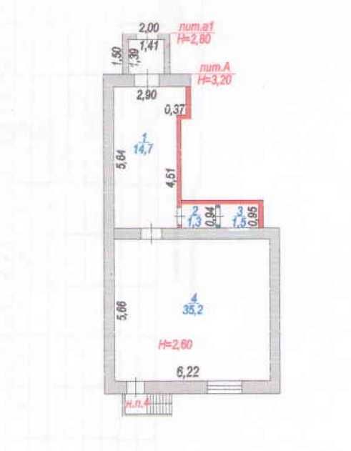 Коммерческое помещение 56 кв.м