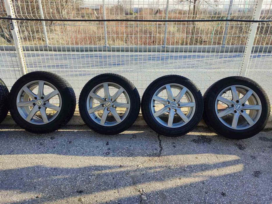 239 - 4бр. Алуминиеви джанти 17'' 5x115 с гуми 225/55R17 Opel