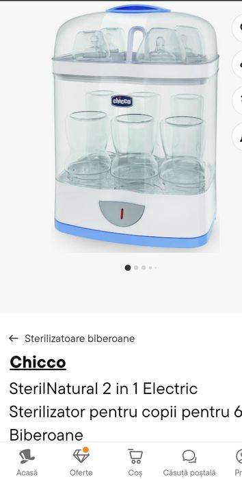 Sterilizator biberoane 2 in 1 Chicco