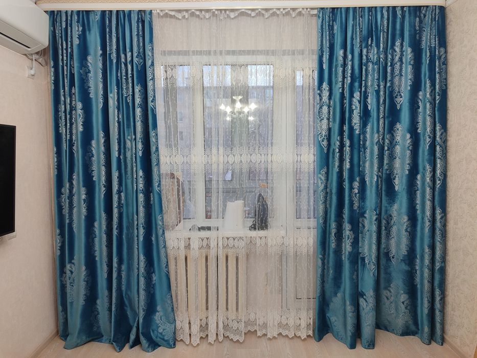Продам шторы с тюлем