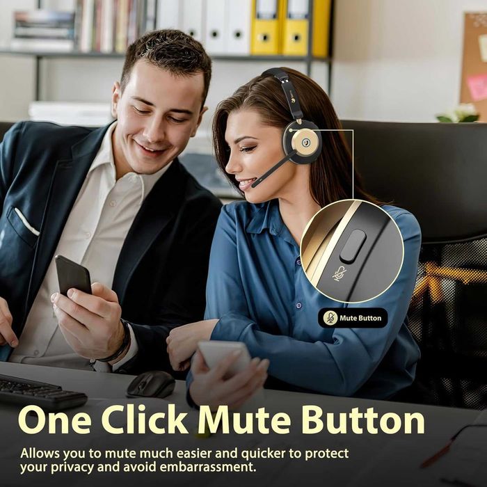 Професионална Bluetooth Слушалка Earbay с Микрофон – Шумопотискане