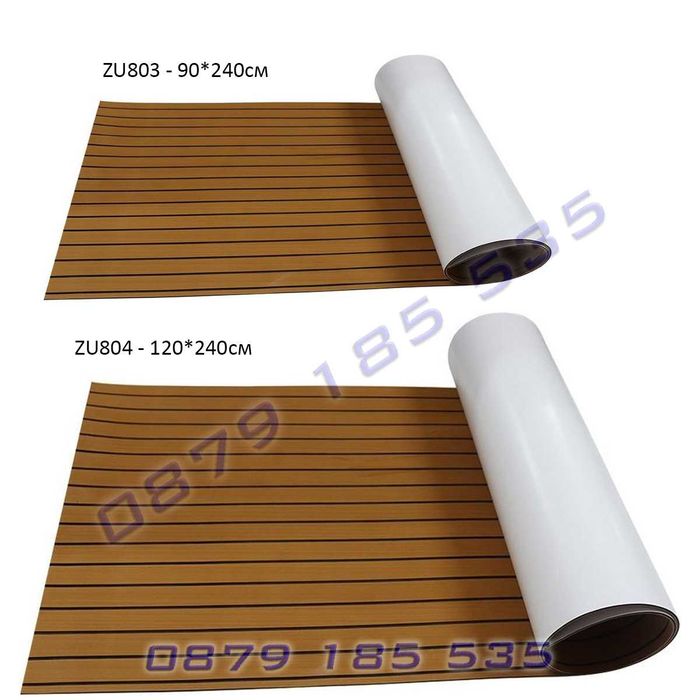 Подложка декинг EVA пяна тиково дърво тъмно кафява настилка лодка яхта