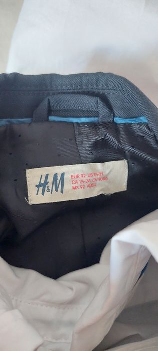 HM ново сако и риза 92 см, 1,5-2 г.
