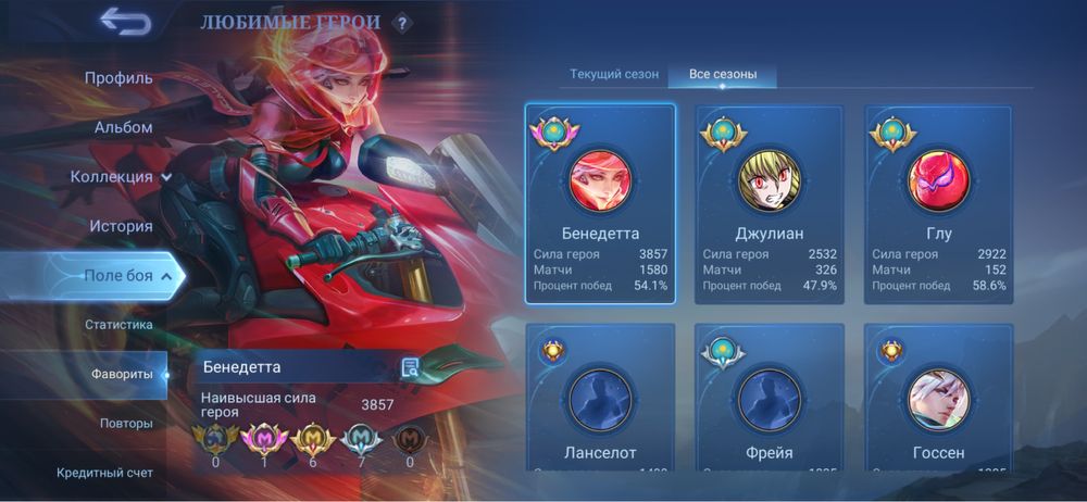 Аккаунт Mobile legend