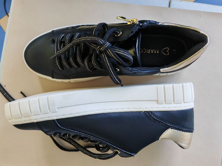 Marco Tozzi lether strap-Sneakers