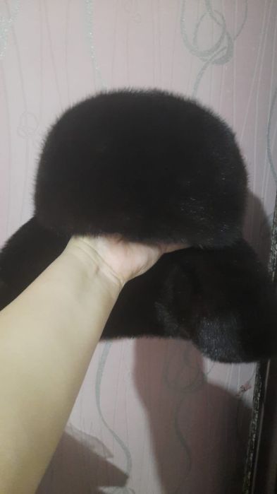 Норковая ушанка мужская
