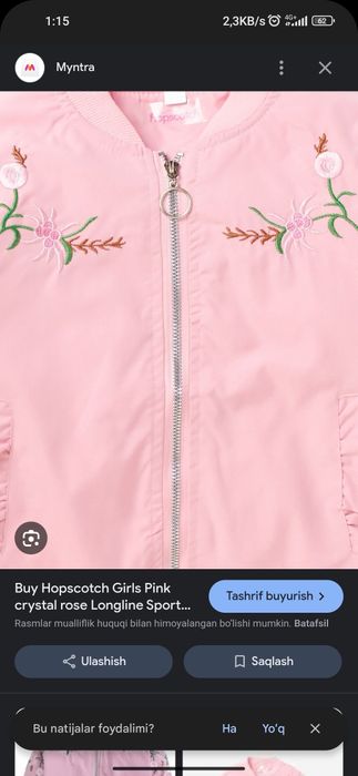 Qizlar uchun yoz kuz bahor uchun kurtka