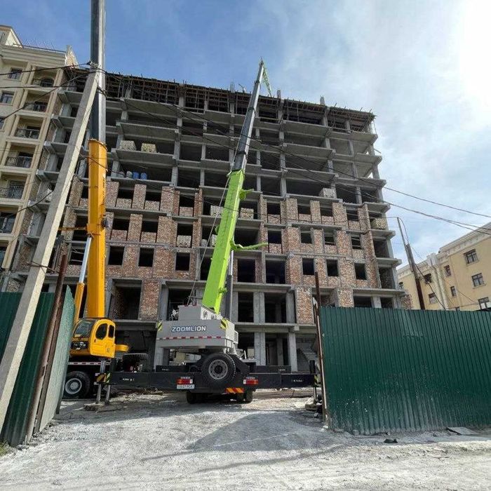 Аренда крана/Услуги крана/Заказать кран/Кран с длинной стрелой