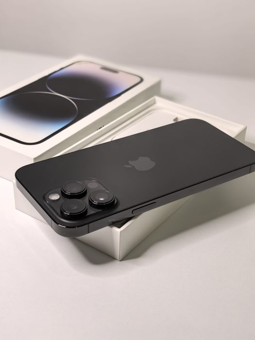iPhone 14 Pro Max Black 92% ca nou full box + husa!