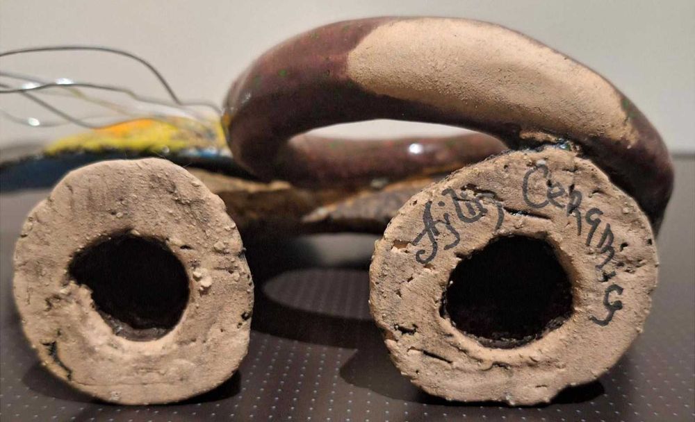 Уникална авторска керамична скулптура котка Ajlin Ceramics – handmade!