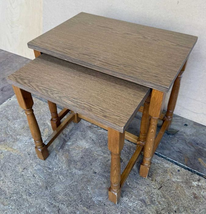 Set 3 Masute Vintage din Lemn; Set 2 Masute Vintage; Scaunel; Taburet