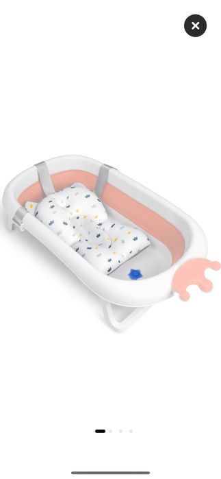 Cadita pliabila, cu perna nou nascut