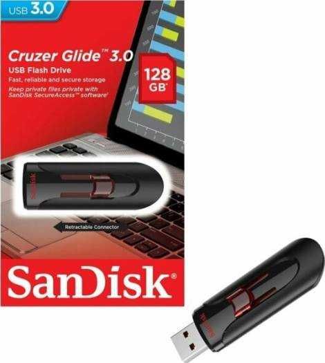 Флеш-накопитель SanDisk 64-128 ГБ Cruzer Glide 3.0