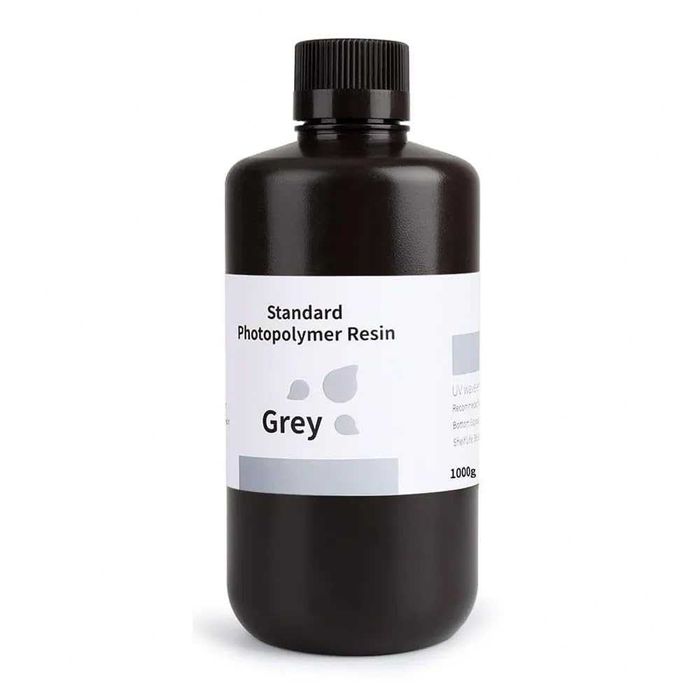 Фотополимерная смола Elegoo Standard Resin Серый 1 литр 3D