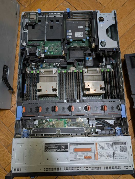 Server Dell PowerEdge R730xd 2x Xeon 2697v3 fără memorie RAM