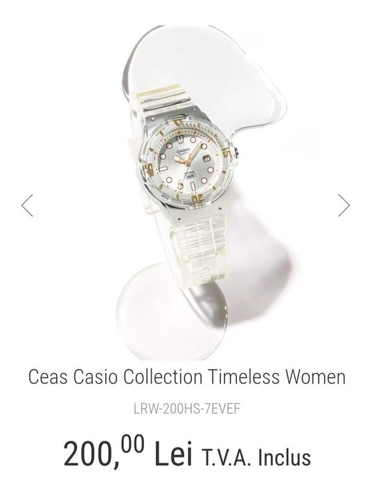 Casio ceas transparent