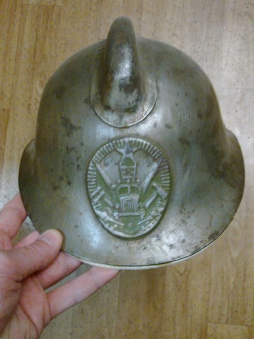 Каска пожарная . Металл . СССР .