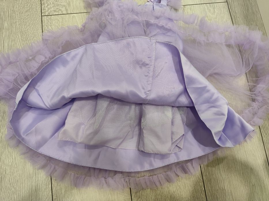 Рокля за момиче - Лила и розова