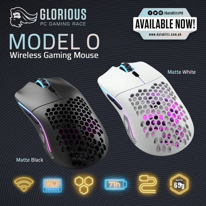 Glorious Model O Wireless СКИДКА Беспроводная мышка/мышь/вес 69грамм